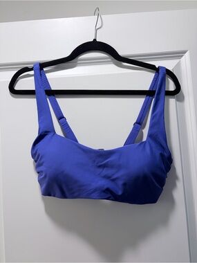 Athleta Cobalt Blue Swim Sports Bra with Adjustable Straps